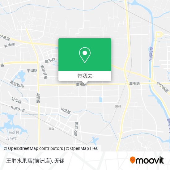 王胖水果店(前洲店)地图