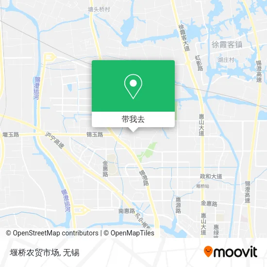 堰桥农贸市场地图