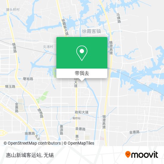 惠山新城客运站地图