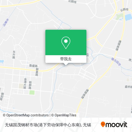 无锡国茂钢材市场(港下劳动保障中心东南)地图