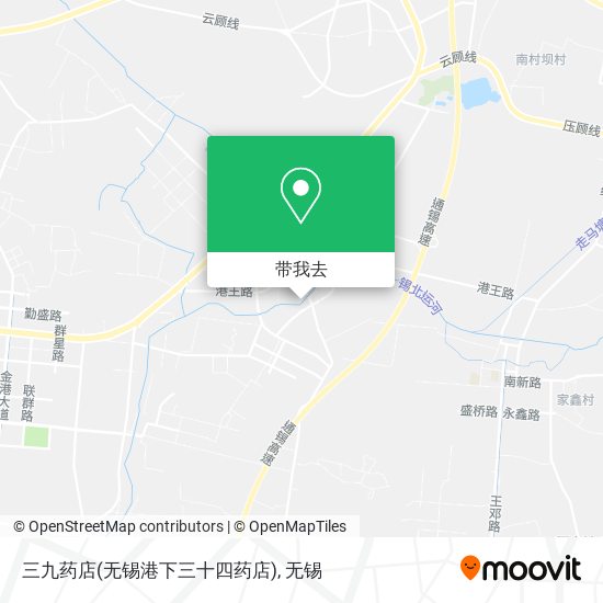 三九药店(无锡港下三十四药店)地图
