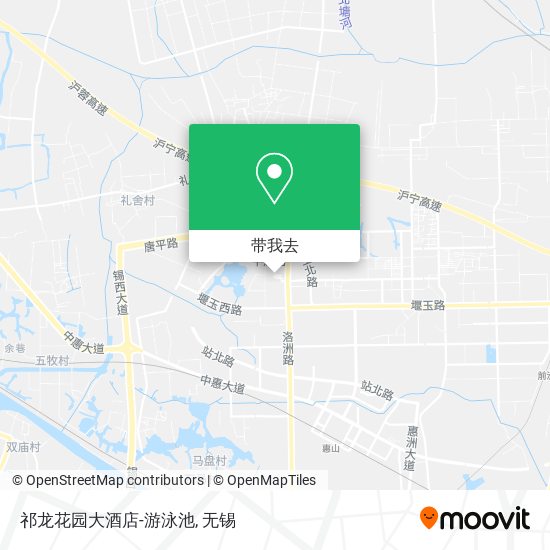 祁龙花园大酒店-游泳池地图