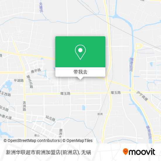 新洲华联超市前洲加盟店(前洲店)地图