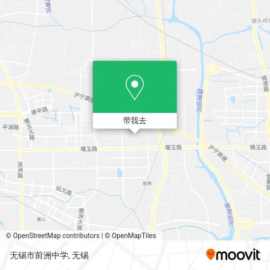 无锡市前洲中学地图