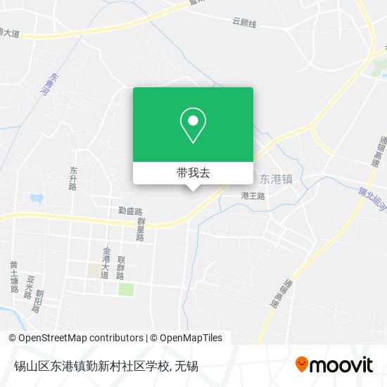 锡山区东港镇勤新村社区学校地图