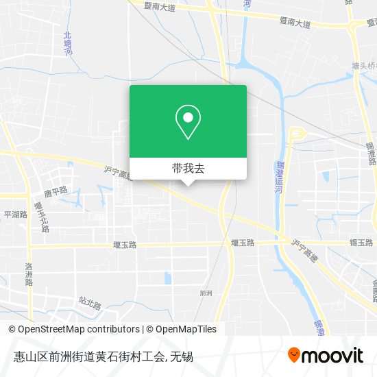 惠山区前洲街道黄石街村工会地图