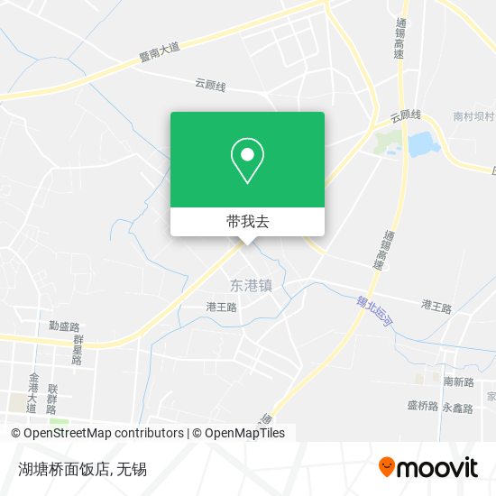 湖塘桥面饭店地图