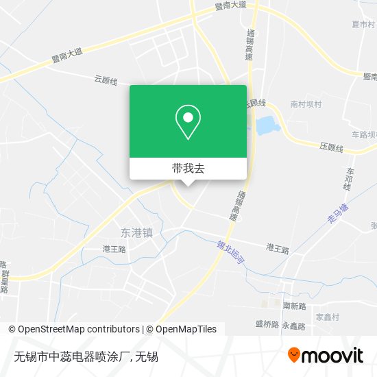 无锡市中蕊电器喷涂厂地图