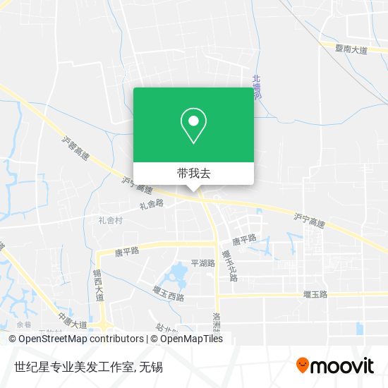世纪星专业美发工作室地图
