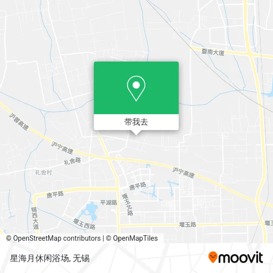 星海月休闲浴场地图