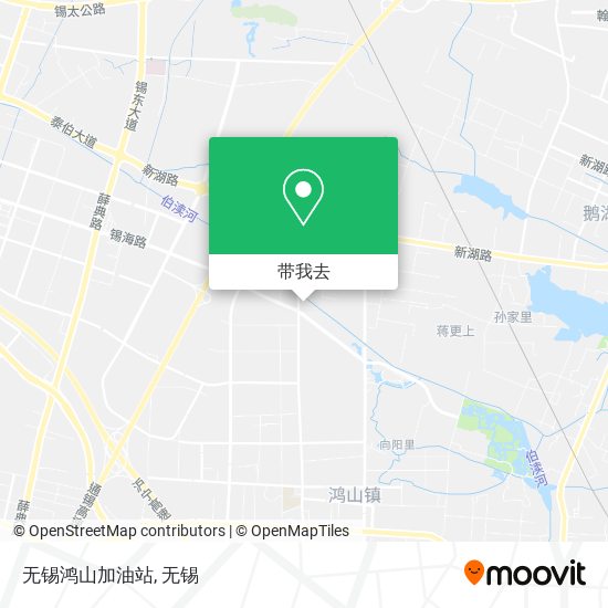 无锡鸿山加油站地图