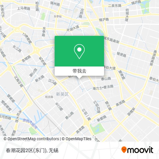 春潮花园2区(东门)地图