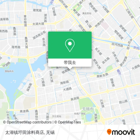 太湖镇圩田涂料商店地图