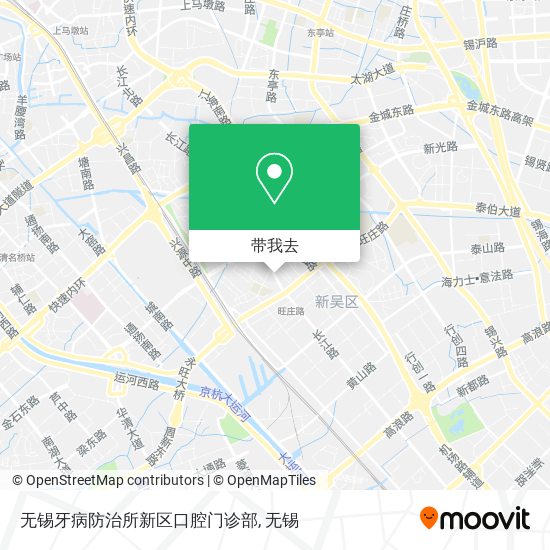 无锡牙病防治所新区口腔门诊部地图
