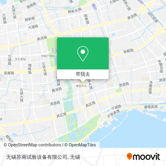 无锡苏南试验设备有限公司地图