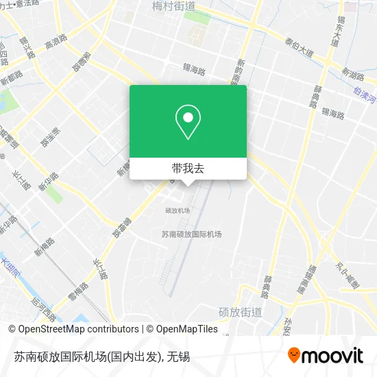 苏南硕放国际机场(国内出发)地图