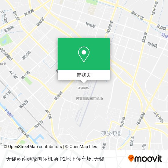 无锡苏南硕放国际机场-P2地下停车场地图