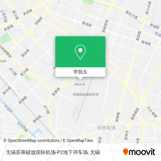 无锡苏南硕放国际机场-P2地下停车场地图