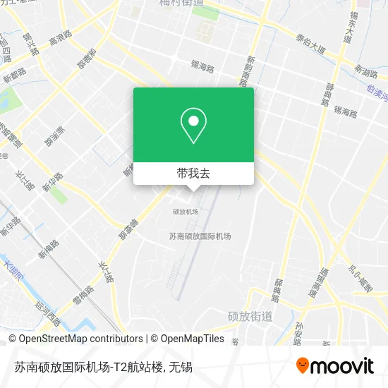 苏南硕放国际机场-T2航站楼地图