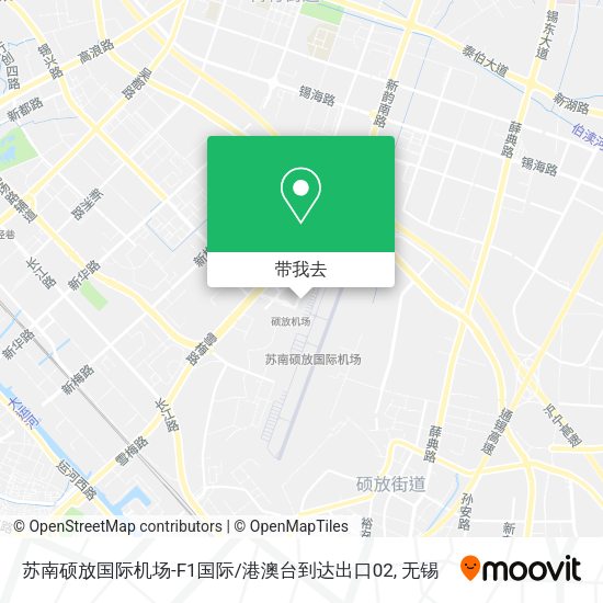 苏南硕放国际机场-F1国际/港澳台到达出口02地图