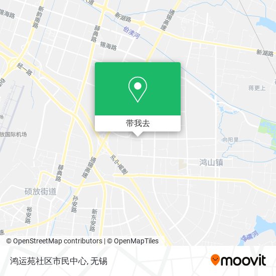 鸿运苑社区市民中心地图