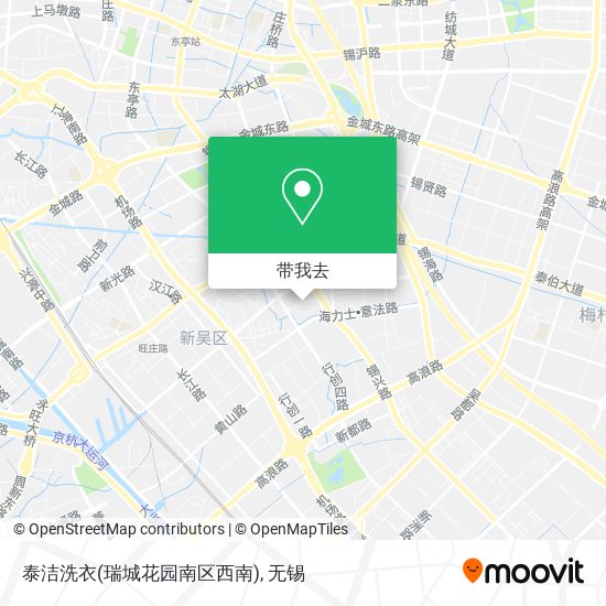 泰洁洗衣(瑞城花园南区西南)地图