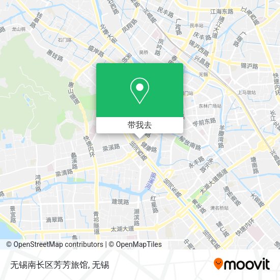 无锡南长区芳芳旅馆地图