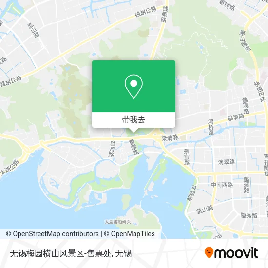 无锡梅园横山风景区-售票处地图