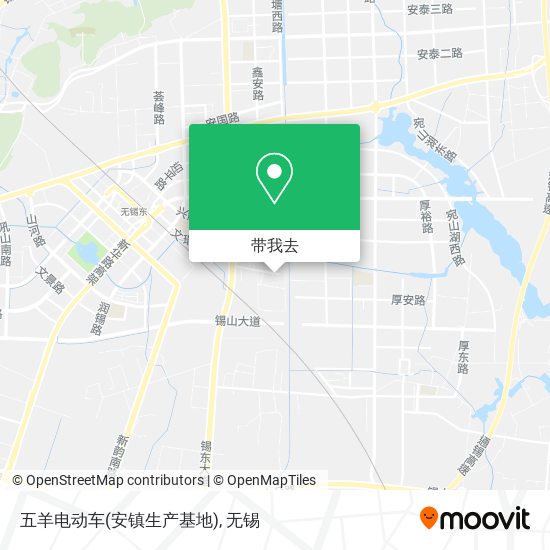 五羊电动车(安镇生产基地)地图