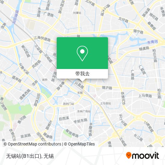 无锡站(B1出口)地图