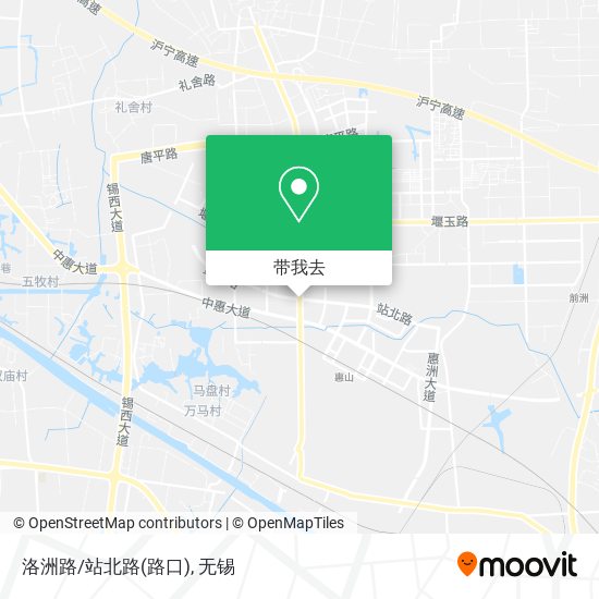 洛洲路/站北路(路口)地图