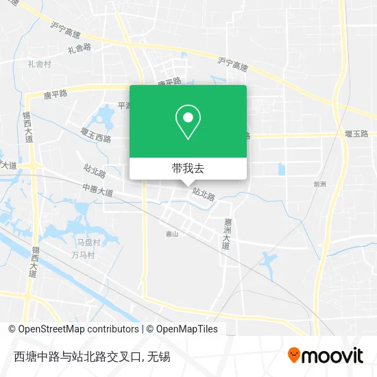 西塘中路与站北路交叉口地图