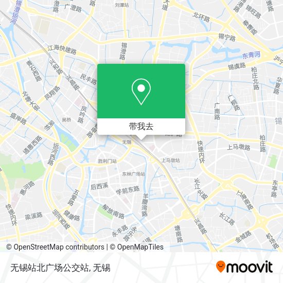 无锡站北广场公交站地图