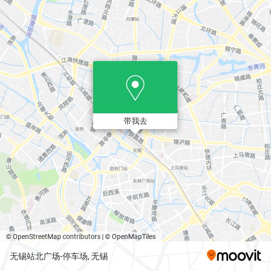 无锡站北广场-停车场地图