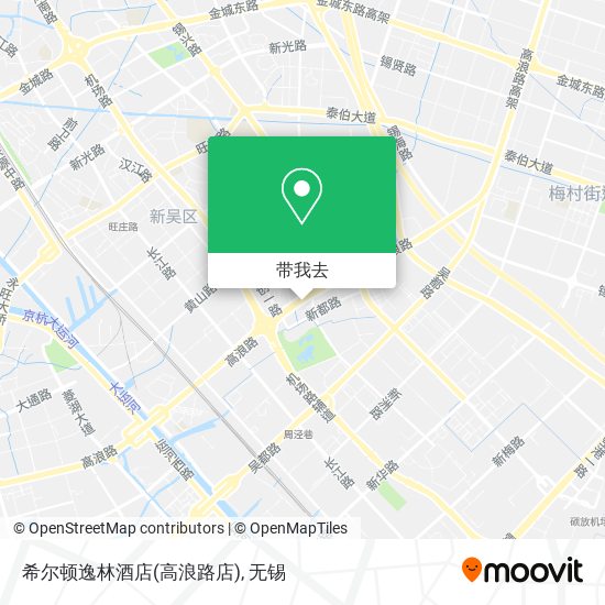 希尔顿逸林酒店(高浪路店)地图