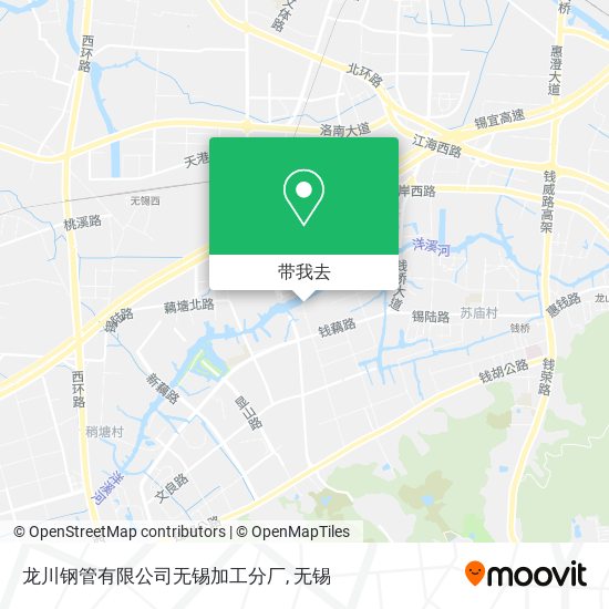 龙川钢管有限公司无锡加工分厂地图
