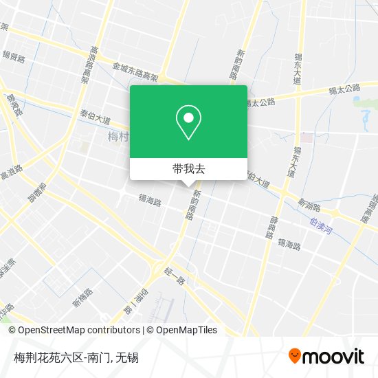 梅荆花苑六区-南门地图