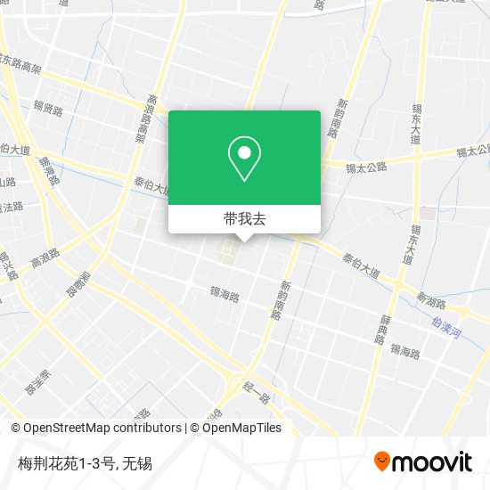 梅荆花苑1-3号地图