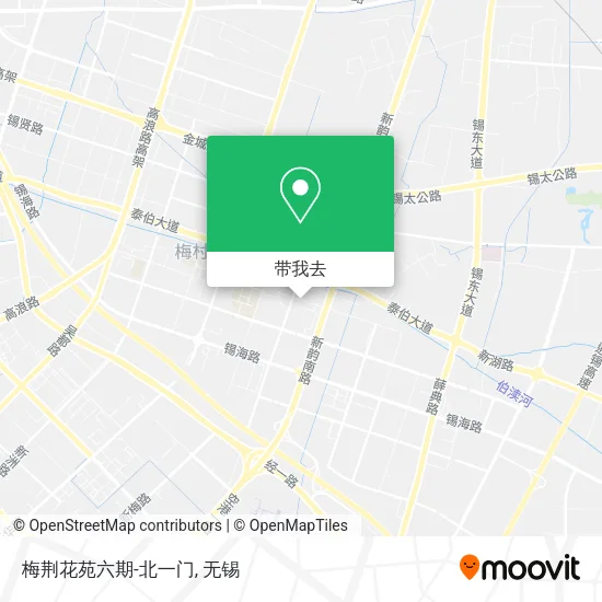 梅荆花苑六期-北一门地图