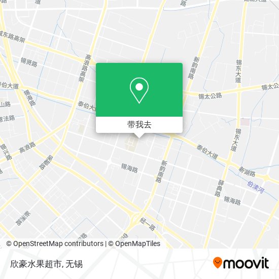 欣豪水果超市地图