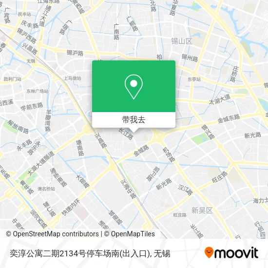 奕淳公寓二期2134号停车场南(出入口)地图