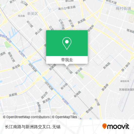 长江南路与新洲路交叉口地图