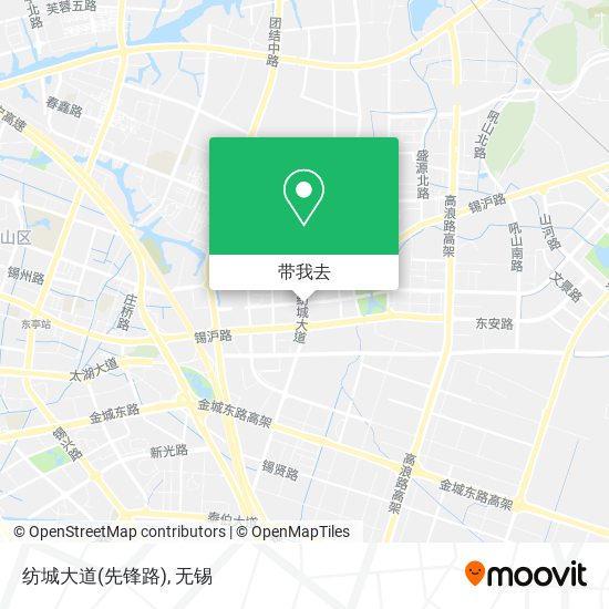 纺城大道(先锋路)地图