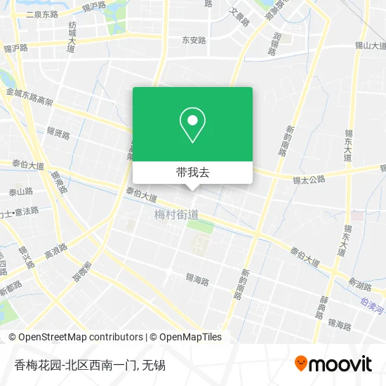 香梅花园-北区西南一门地图