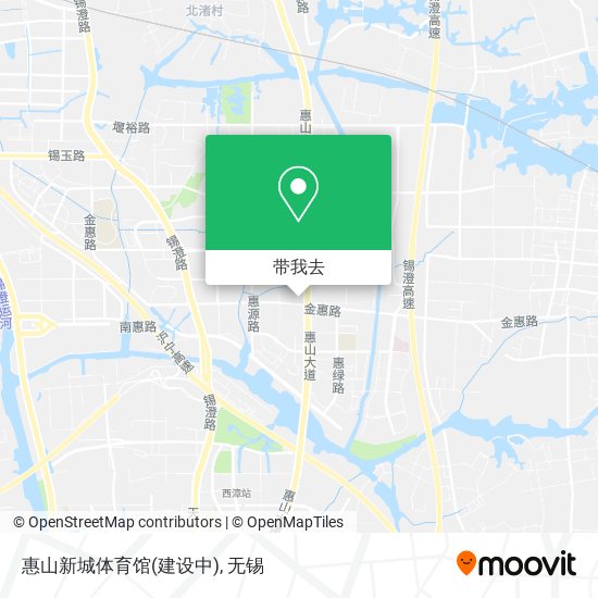 惠山新城体育馆(建设中)地图