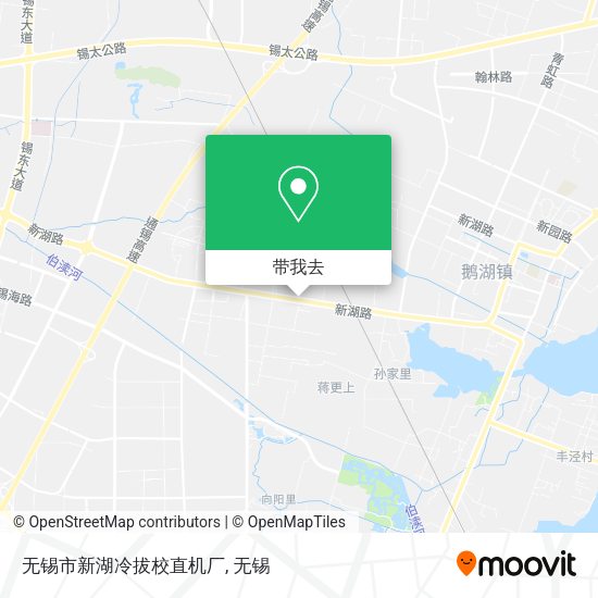 无锡市新湖冷拔校直机厂地图