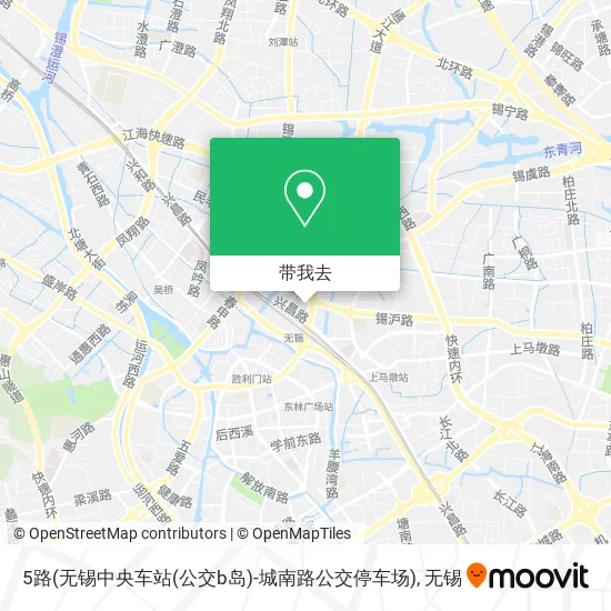 5路(无锡中央车站(公交b岛)-城南路公交停车场)地图