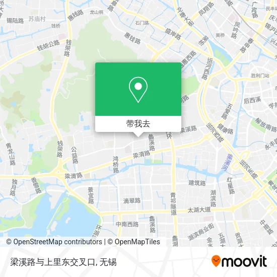 梁溪路与上里东交叉口地图