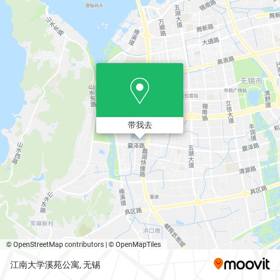 江南大学溪苑公寓地图