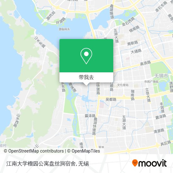 江南大学榴园公寓盘丝洞宿舍地图